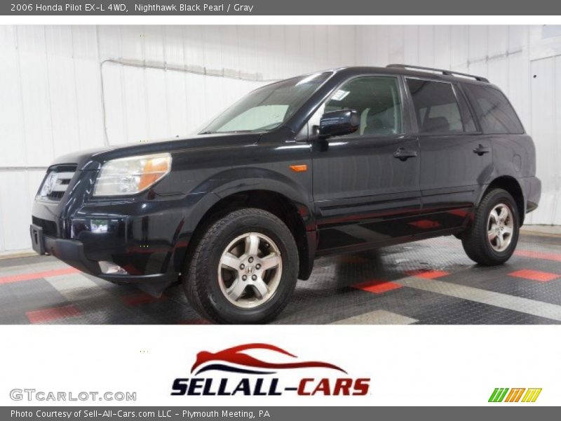 Nighthawk Black Pearl / Gray 2006 Honda Pilot EX-L 4WD