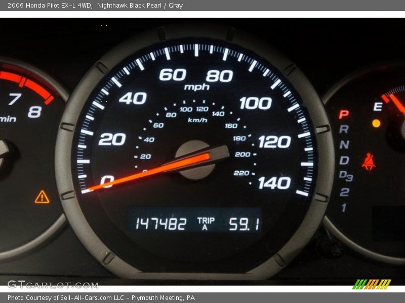 Nighthawk Black Pearl / Gray 2006 Honda Pilot EX-L 4WD