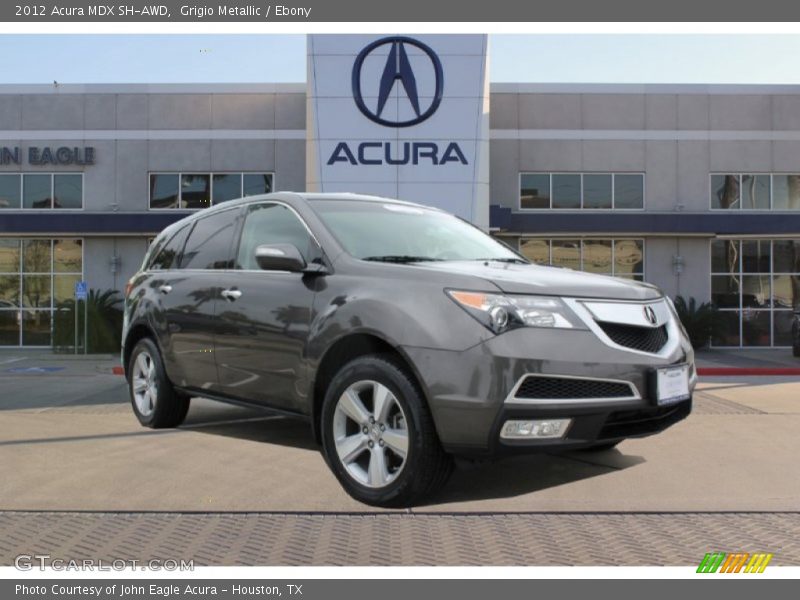 Grigio Metallic / Ebony 2012 Acura MDX SH-AWD