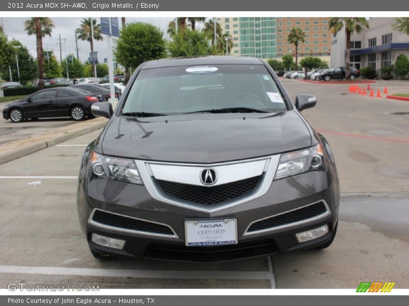 Grigio Metallic / Ebony 2012 Acura MDX SH-AWD