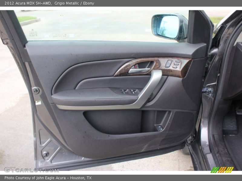 Grigio Metallic / Ebony 2012 Acura MDX SH-AWD