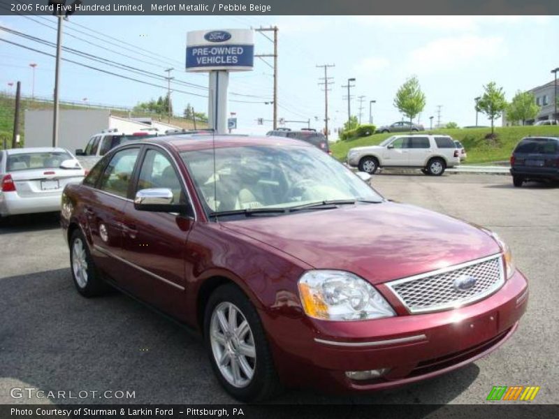 Merlot Metallic / Pebble Beige 2006 Ford Five Hundred Limited