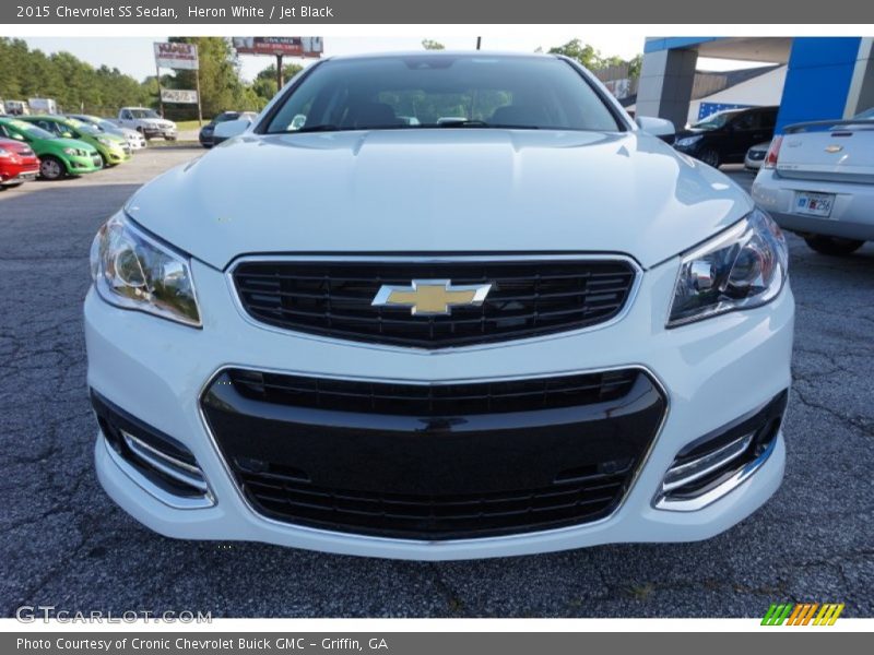 Heron White / Jet Black 2015 Chevrolet SS Sedan