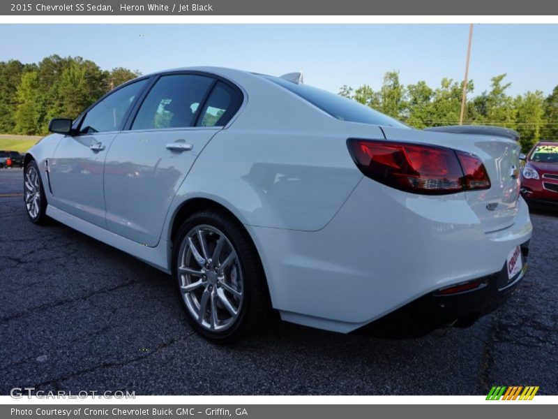 Heron White / Jet Black 2015 Chevrolet SS Sedan