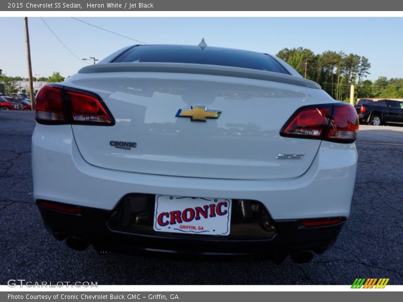 Heron White / Jet Black 2015 Chevrolet SS Sedan