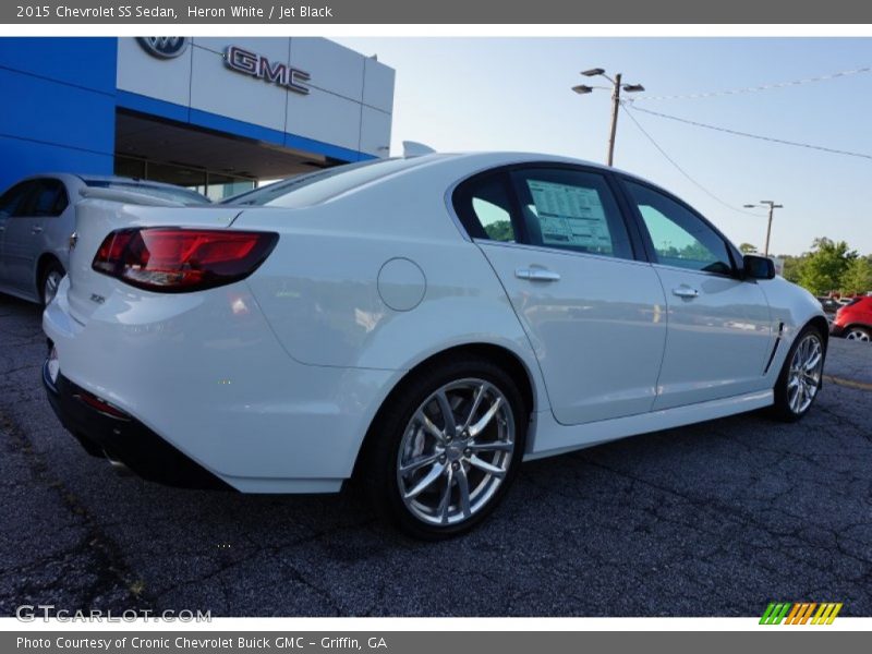 Heron White / Jet Black 2015 Chevrolet SS Sedan