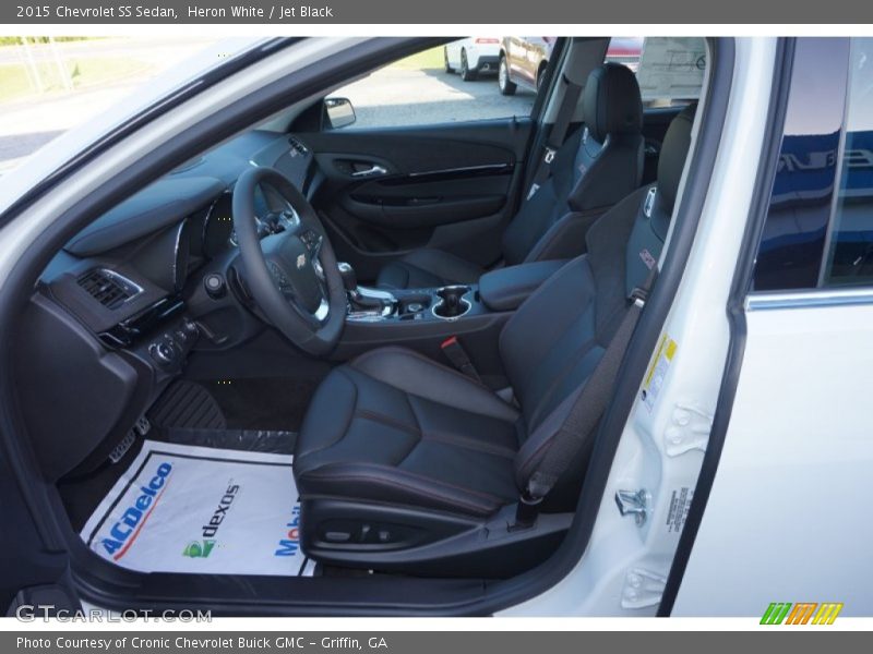 Heron White / Jet Black 2015 Chevrolet SS Sedan
