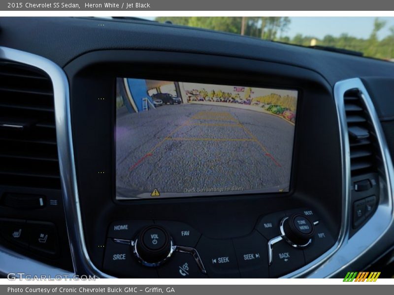 Heron White / Jet Black 2015 Chevrolet SS Sedan