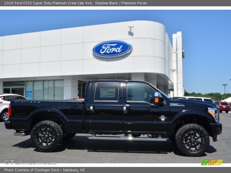 Shadow Black / Platinum Pecan 2016 Ford F250 Super Duty Platinum Crew Cab 4x4