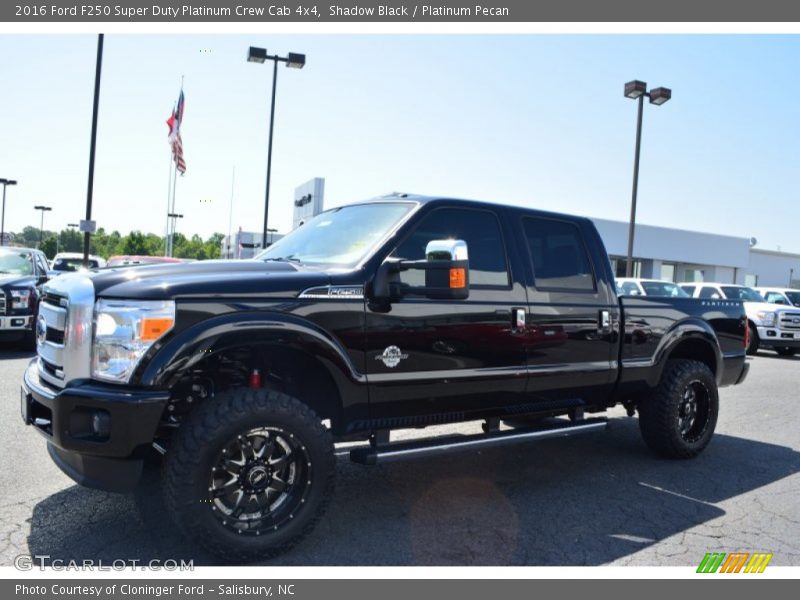 Shadow Black / Platinum Pecan 2016 Ford F250 Super Duty Platinum Crew Cab 4x4