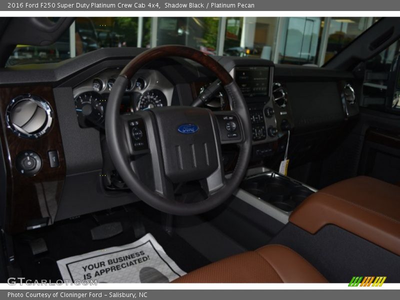 Shadow Black / Platinum Pecan 2016 Ford F250 Super Duty Platinum Crew Cab 4x4