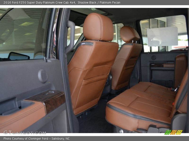 Rear Seat of 2016 F250 Super Duty Platinum Crew Cab 4x4