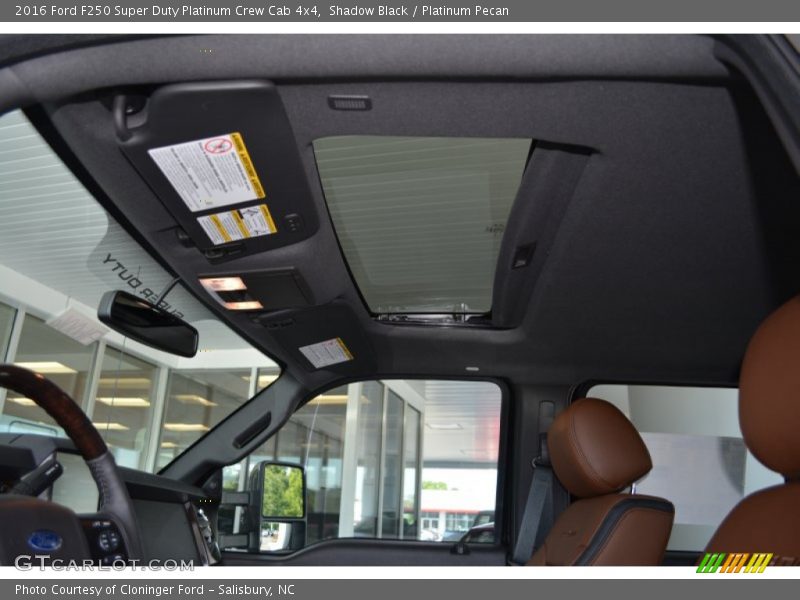 Shadow Black / Platinum Pecan 2016 Ford F250 Super Duty Platinum Crew Cab 4x4