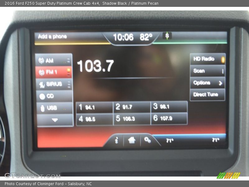 Shadow Black / Platinum Pecan 2016 Ford F250 Super Duty Platinum Crew Cab 4x4