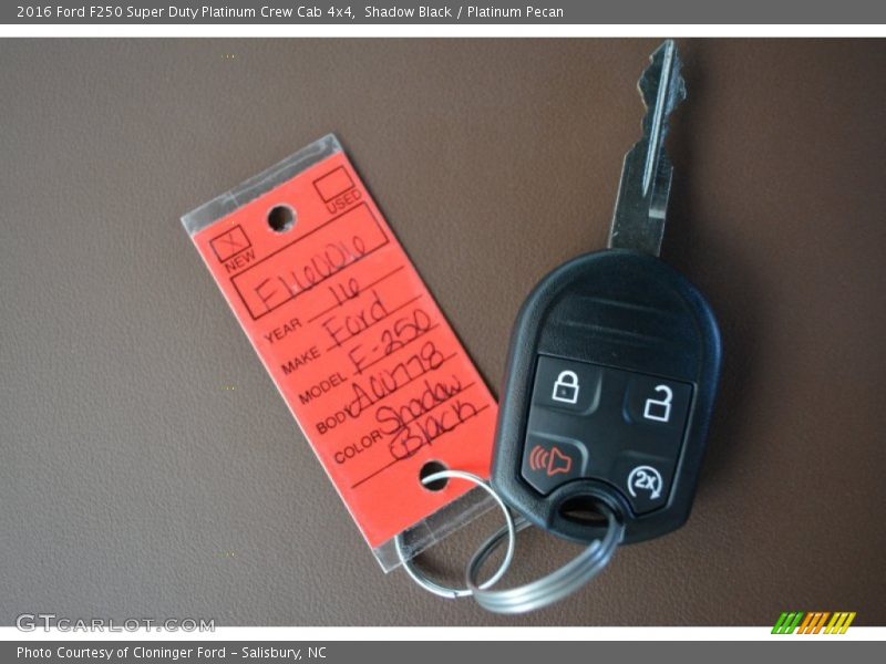 Shadow Black / Platinum Pecan 2016 Ford F250 Super Duty Platinum Crew Cab 4x4