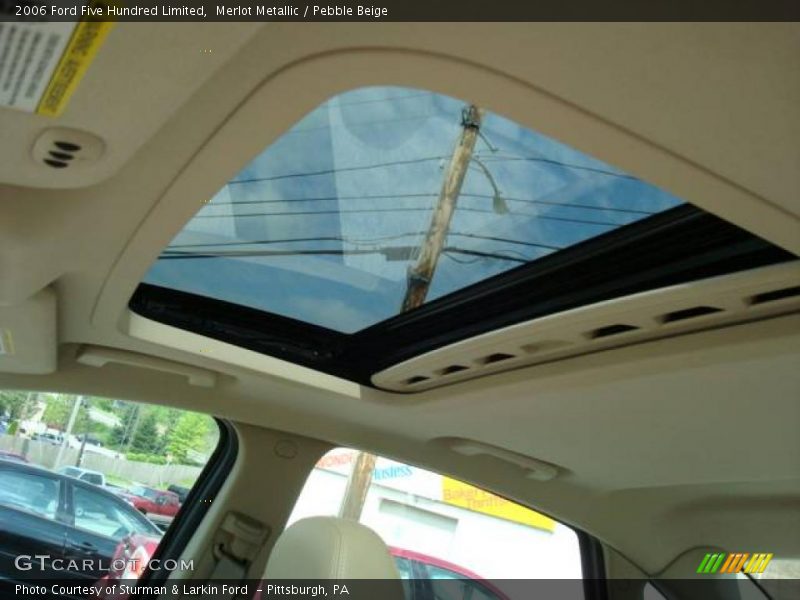 Merlot Metallic / Pebble Beige 2006 Ford Five Hundred Limited