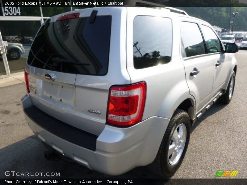 Brilliant Silver Metallic / Charcoal 2009 Ford Escape XLT V6 4WD