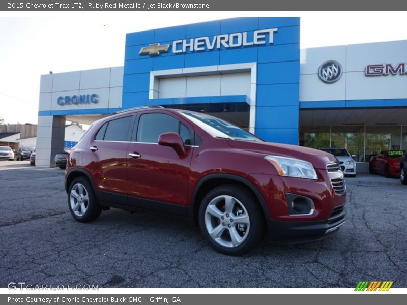 Ruby Red Metallic / Jet Black/Brownstone 2015 Chevrolet Trax LTZ