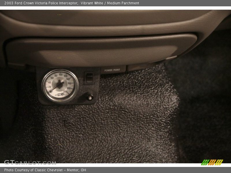 Vibrant White / Medium Parchment 2003 Ford Crown Victoria Police Interceptor