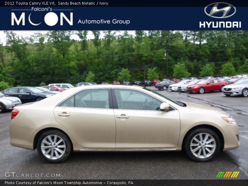 Sandy Beach Metallic / Ivory 2012 Toyota Camry XLE V6