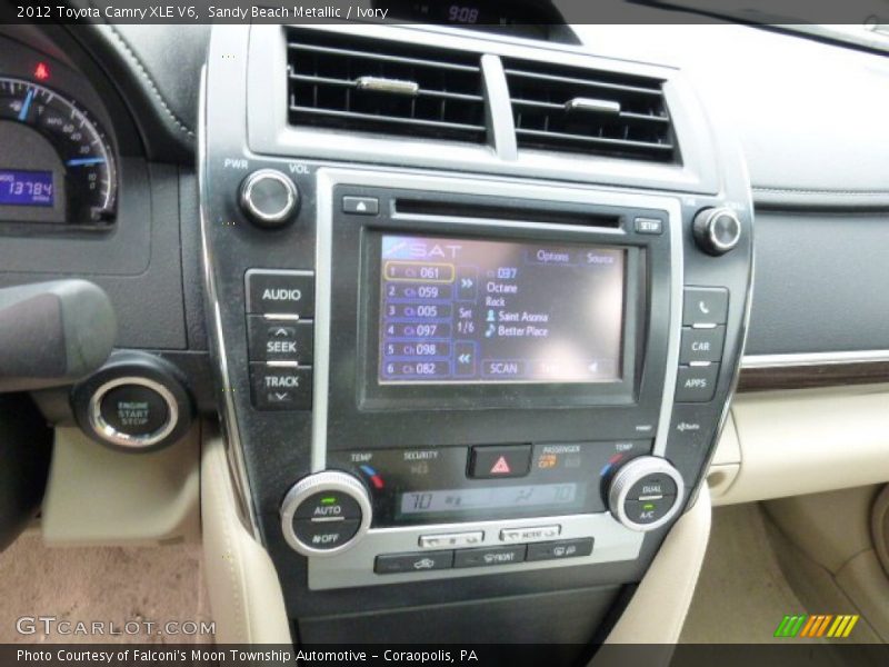Sandy Beach Metallic / Ivory 2012 Toyota Camry XLE V6