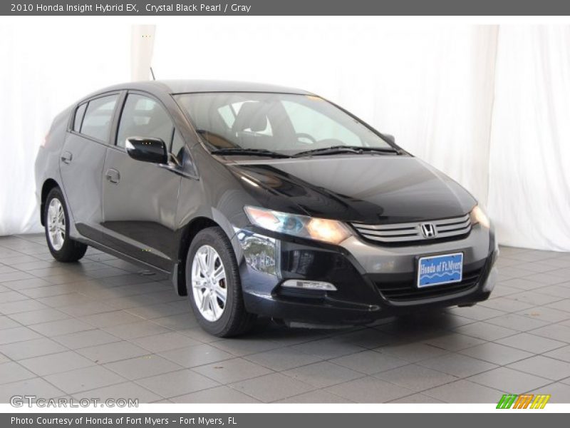 Crystal Black Pearl / Gray 2010 Honda Insight Hybrid EX