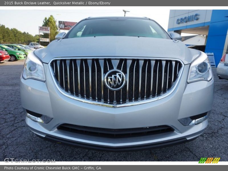Quicksilver Metallic / Ebony/Ebony 2015 Buick Enclave Leather