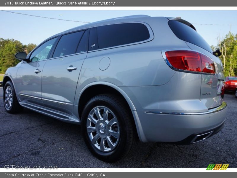 Quicksilver Metallic / Ebony/Ebony 2015 Buick Enclave Leather