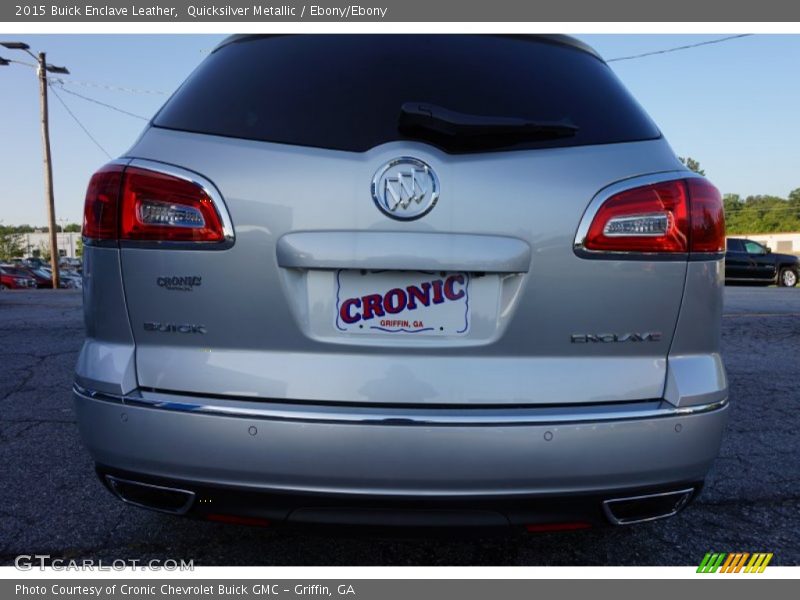 Quicksilver Metallic / Ebony/Ebony 2015 Buick Enclave Leather