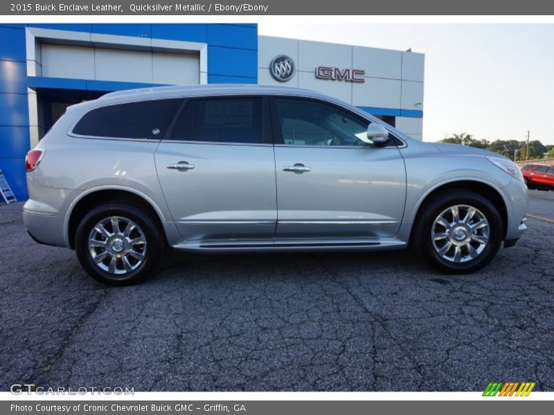 Quicksilver Metallic / Ebony/Ebony 2015 Buick Enclave Leather