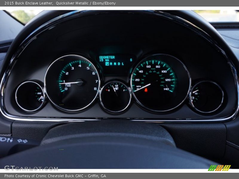 Quicksilver Metallic / Ebony/Ebony 2015 Buick Enclave Leather