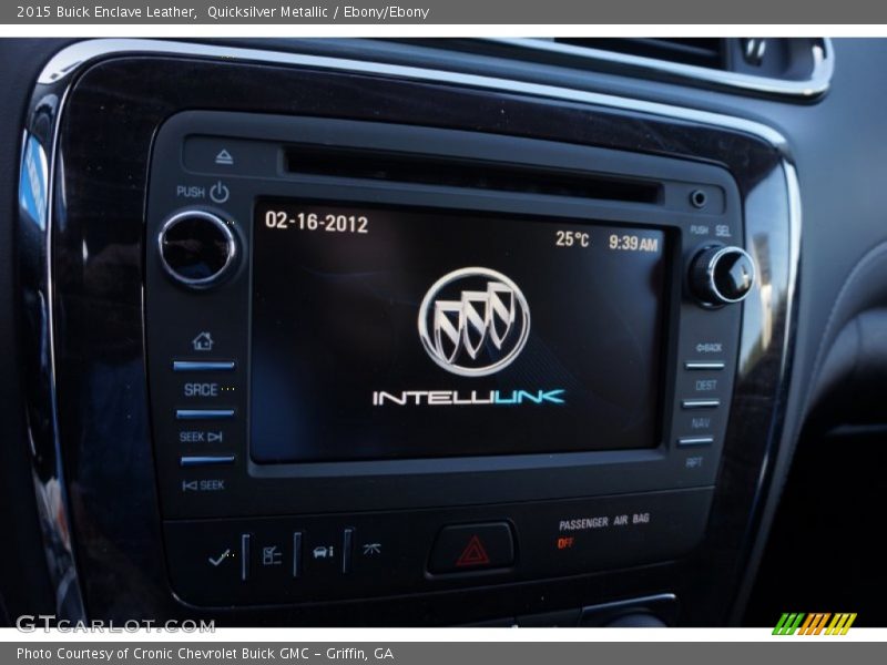 Quicksilver Metallic / Ebony/Ebony 2015 Buick Enclave Leather