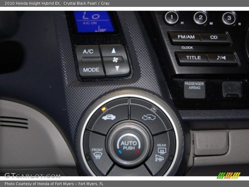 Crystal Black Pearl / Gray 2010 Honda Insight Hybrid EX