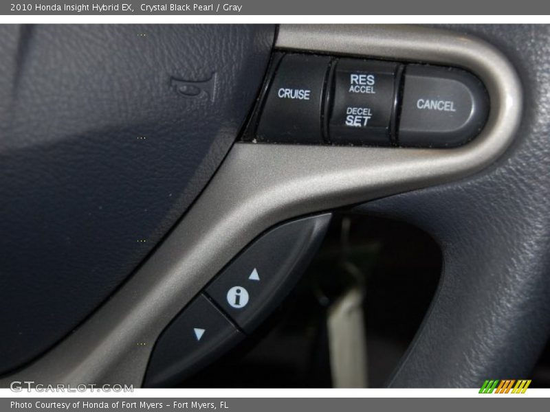 Crystal Black Pearl / Gray 2010 Honda Insight Hybrid EX