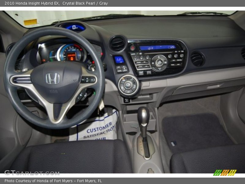 Crystal Black Pearl / Gray 2010 Honda Insight Hybrid EX