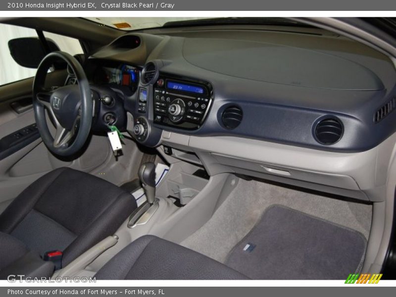 Crystal Black Pearl / Gray 2010 Honda Insight Hybrid EX