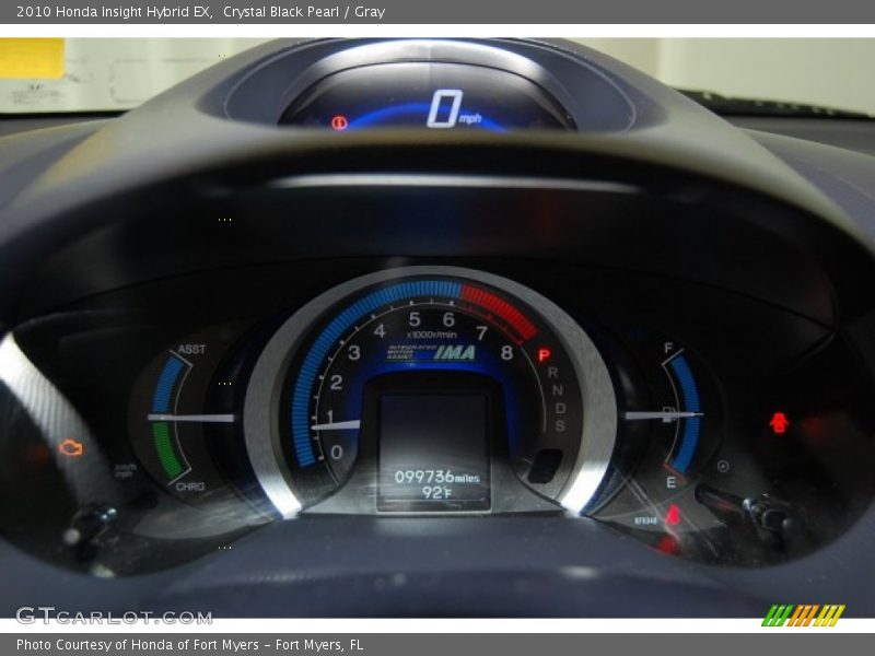 Crystal Black Pearl / Gray 2010 Honda Insight Hybrid EX