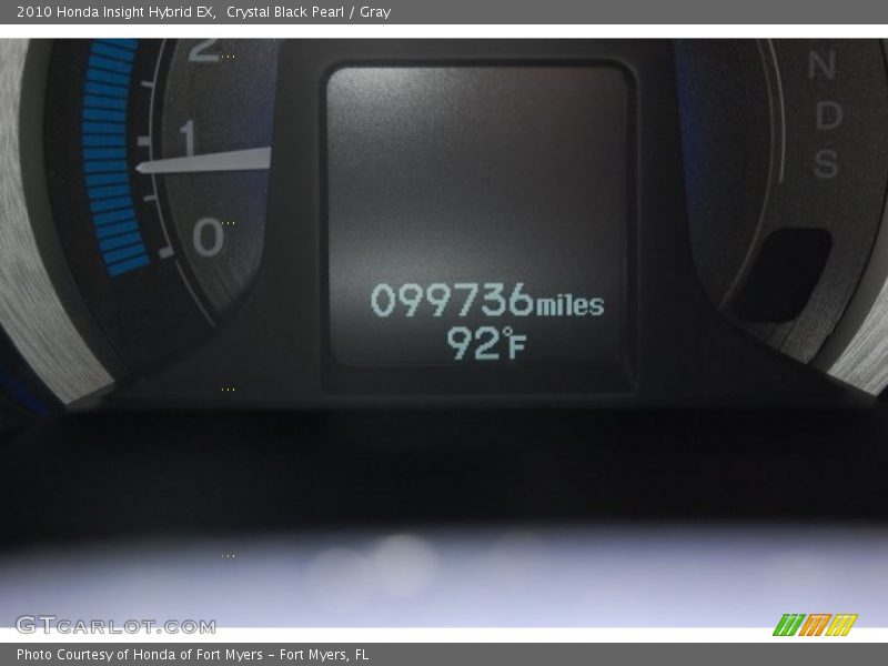 Crystal Black Pearl / Gray 2010 Honda Insight Hybrid EX