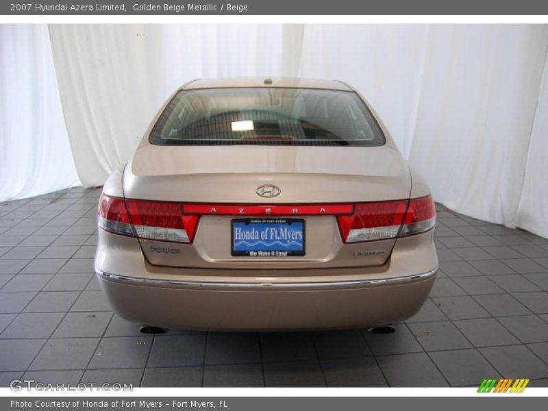 Golden Beige Metallic / Beige 2007 Hyundai Azera Limited