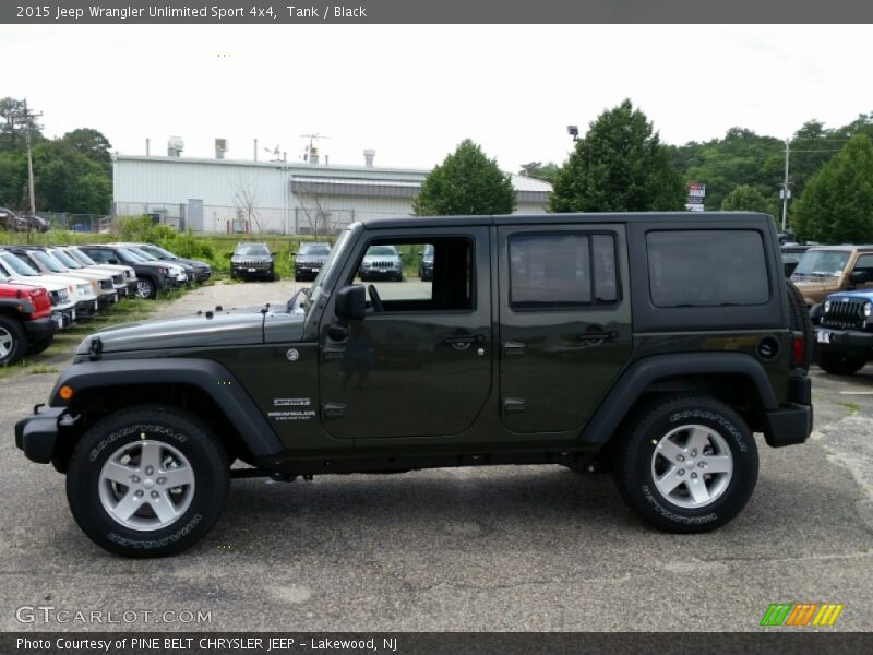 Tank / Black 2015 Jeep Wrangler Unlimited Sport 4x4