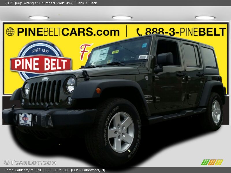 Tank / Black 2015 Jeep Wrangler Unlimited Sport 4x4