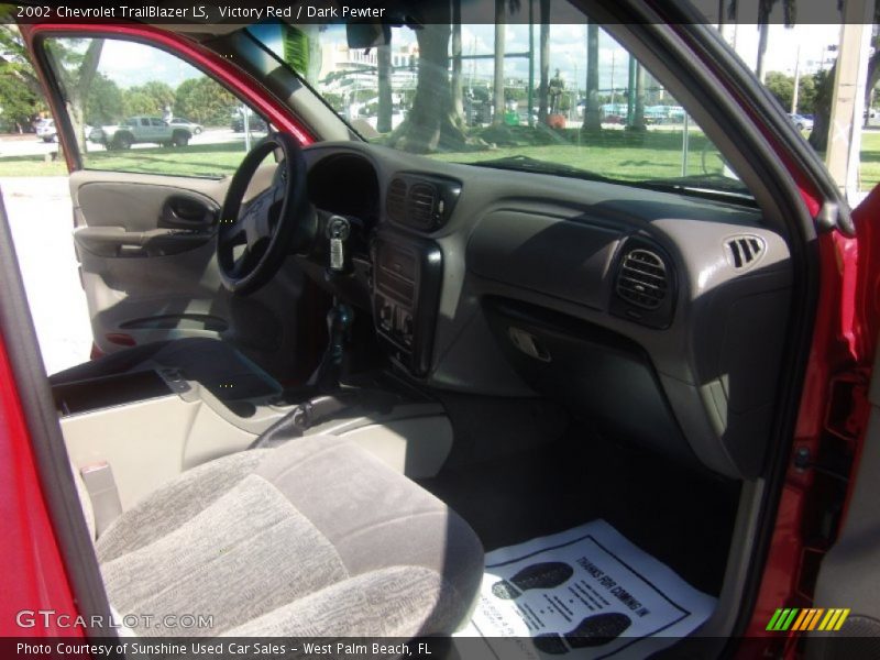 Victory Red / Dark Pewter 2002 Chevrolet TrailBlazer LS