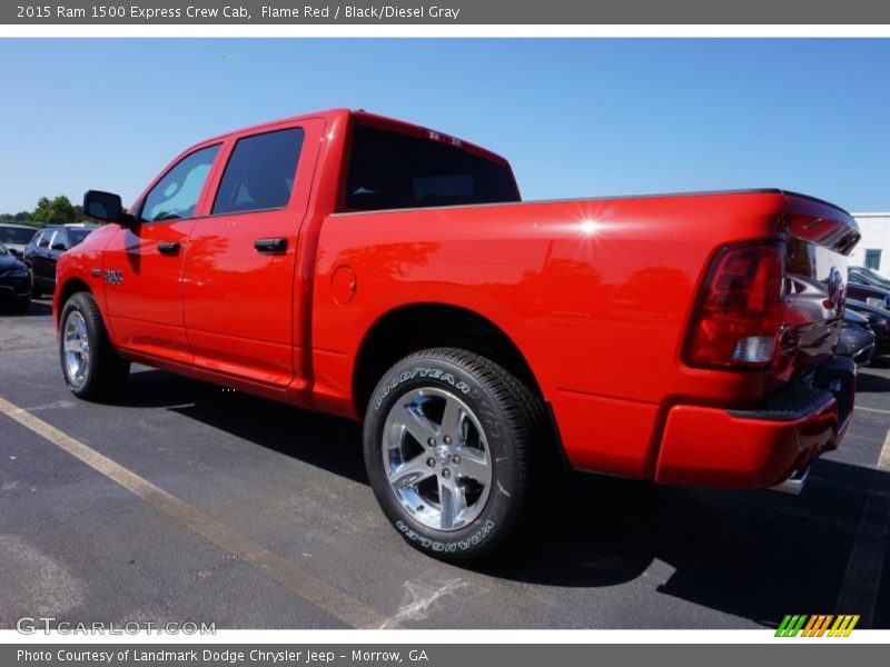 Flame Red / Black/Diesel Gray 2015 Ram 1500 Express Crew Cab