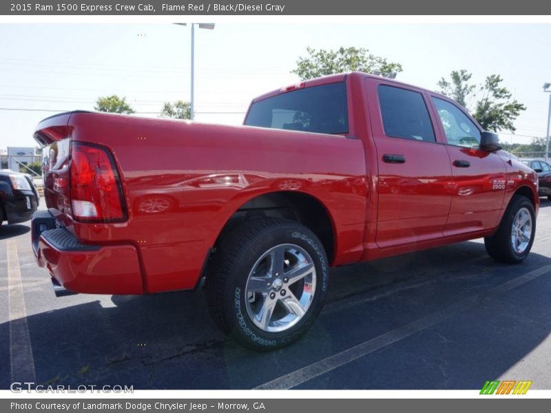 Flame Red / Black/Diesel Gray 2015 Ram 1500 Express Crew Cab