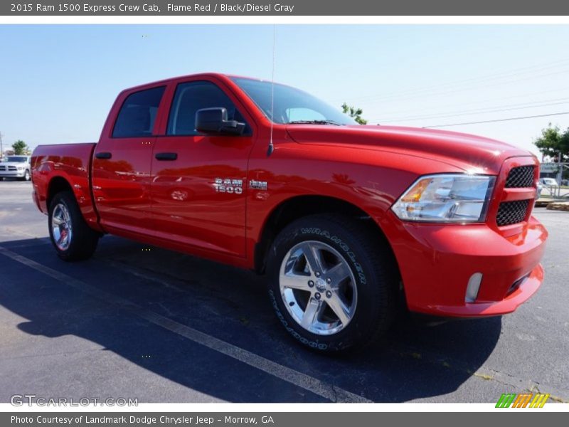 Flame Red / Black/Diesel Gray 2015 Ram 1500 Express Crew Cab