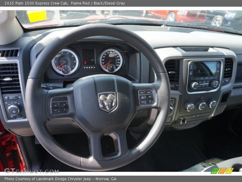Flame Red / Black/Diesel Gray 2015 Ram 1500 Express Crew Cab