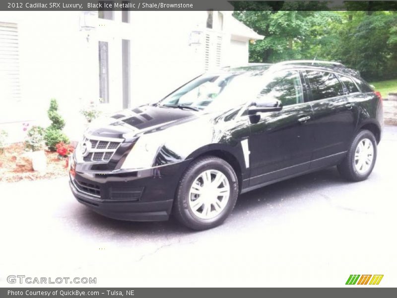 Black Ice Metallic / Shale/Brownstone 2012 Cadillac SRX Luxury