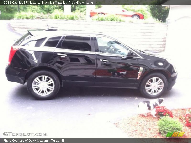 Black Ice Metallic / Shale/Brownstone 2012 Cadillac SRX Luxury