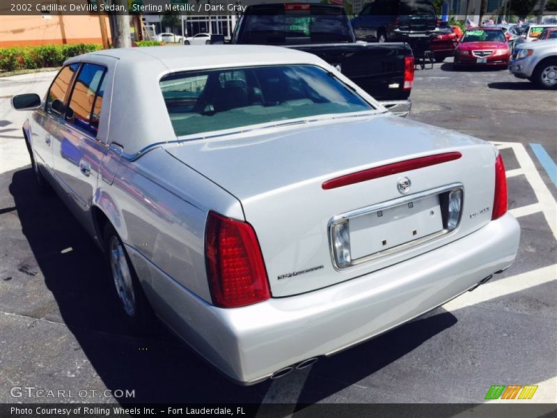 Sterling Metallic / Dark Gray 2002 Cadillac DeVille Sedan