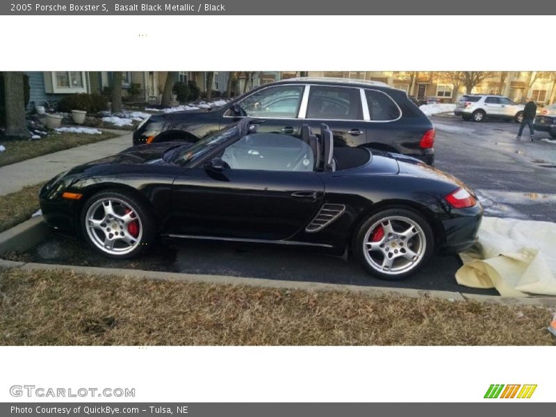 Basalt Black Metallic / Black 2005 Porsche Boxster S